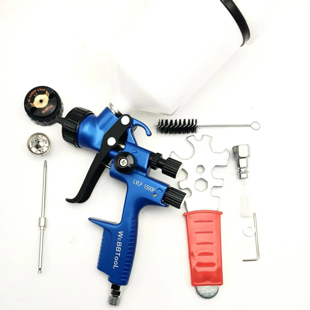 Alta qualità LVLP 1500P Pro Pistola a spruzzo per vernice Strumento di spruzzo per auto Pistola a spruzzo ad aria 1.3Gun 1.7 Kit ugelli Pistola a spruzzo professionale
