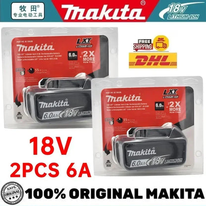 Batteria originale Makita 18V, 5Ah/6Ah, agli ioni di litio, per Makita BL1830, BL1815, BL1860, BL1840. Batteria di ricambio per utensili elettrici Makita.
