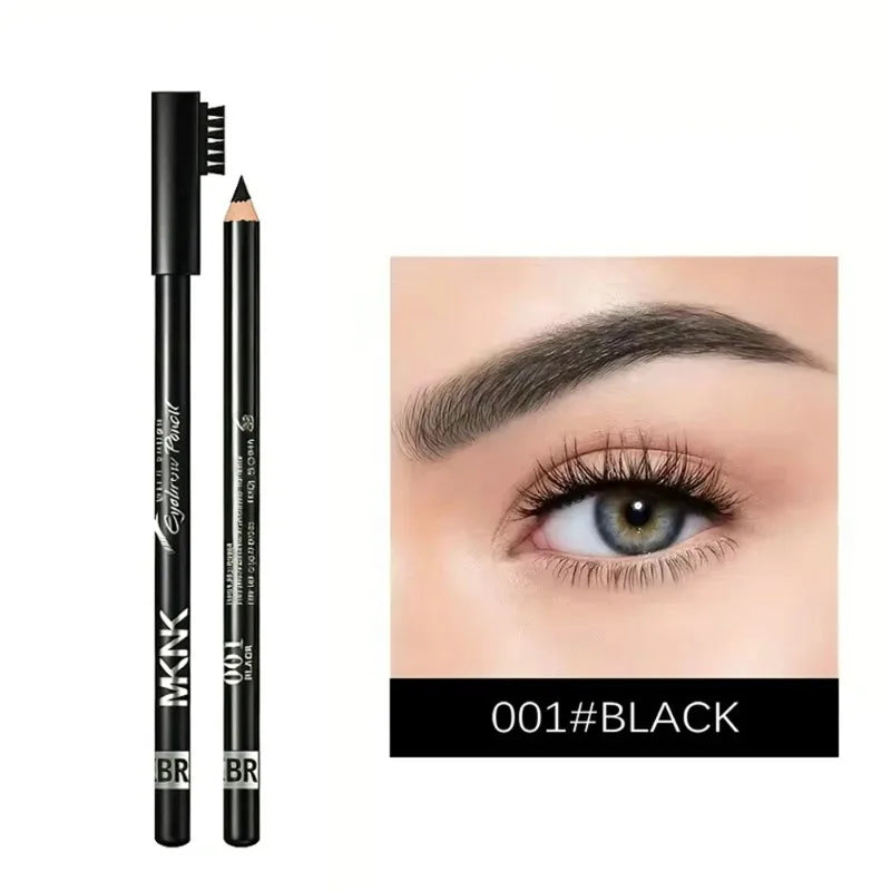 Matita per Sopracciglia Professionale a Doppia Punta con Pennello, Impermeabile, Resistente alle Macchie, Colore Naturale, Facile da Applicare, Eyeliner per Donne, Penna per il Trucco delle Sopracciglia