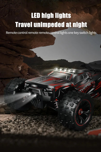 1:14 85KM/H o 50KM/H 4WD RC Auto con telecomando a LED Camion Drift Monster 4x4 ad alta velocità per bambini Vs Wltoys 144001   Giocattoli