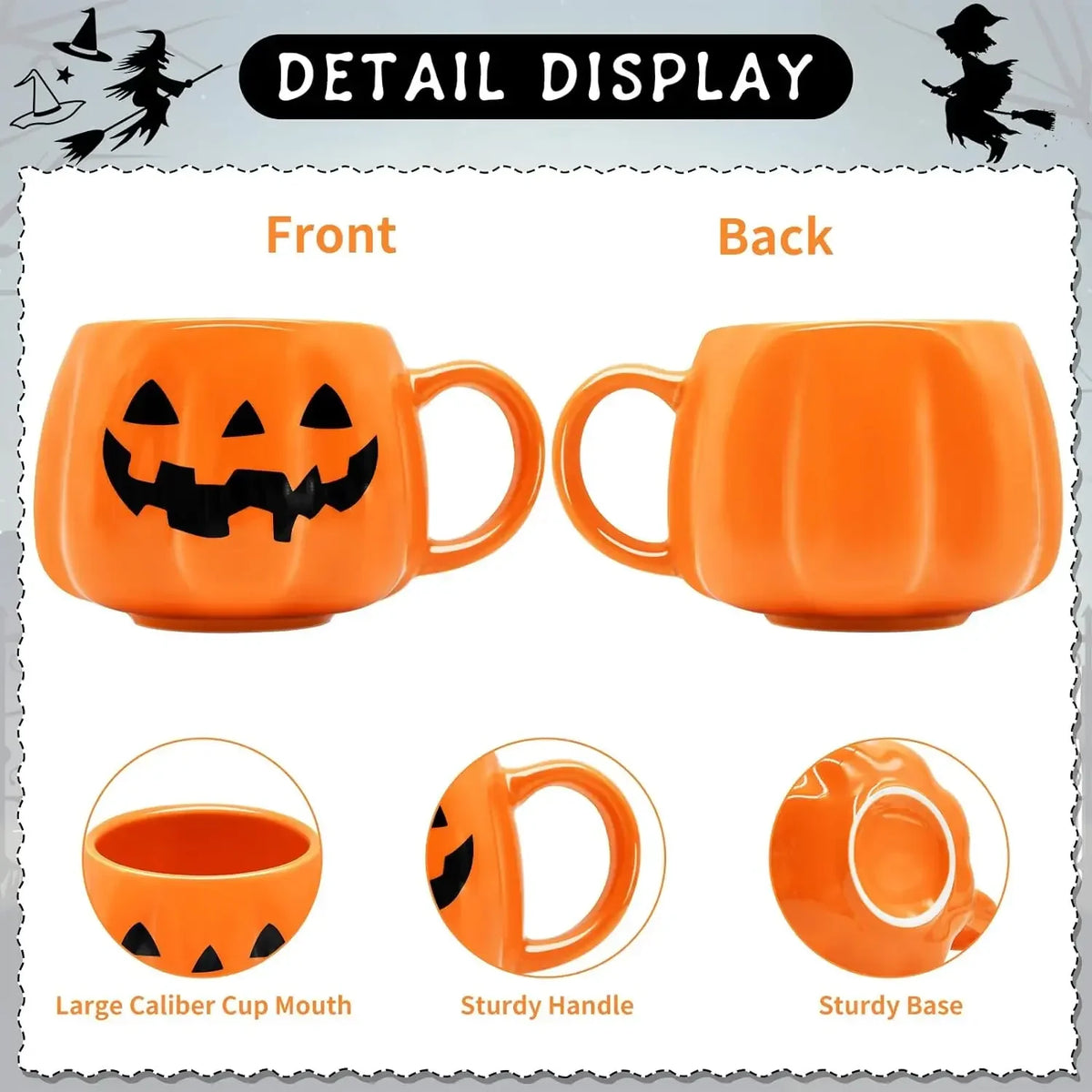 1pc 400ml Zucca di Halloween Tazza Decor Modello di Halloween Tazza di Ceramica Carino Zucca Tazza di Caffè di Compleanno Da Tavolo Drinkware Regali