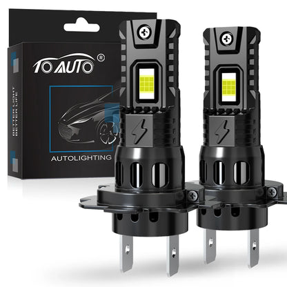 TOAUTO H4 Fari a LED 70W 30000LM H7 LED Canbus 9005 9006 H11 Lampadine per auto Faro automatico Fendinebbia 6000K 12V 24V Bianco