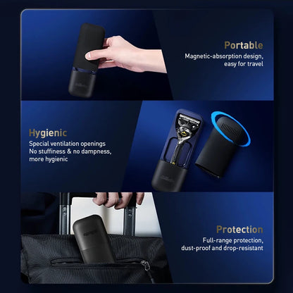 Astuccio da viaggio magnetico Gillette per rasoio, custodia per la serie Fusion