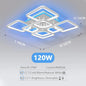 Lampade da soffitto moderne, a sospensione, con tecnologia LED e controllo remoto tramite app, adatte per illuminare camere da letto, cucine, soggiorni e altri ambienti.