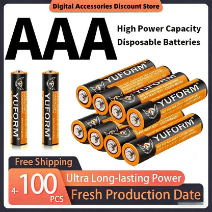 Batteria usa e getta in zinco al carbonio AAA da 1,5 V ad alta potenza e lunga durata - per giocattoli, telecomando, tastiera/mouse, torce elettriche, rasoi