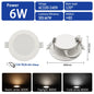 10 pz/lotto LED Pannello Rotondo Da Incasso Lampada 24W 20W 17W 14W 10W 6W AC100-240V 3000K 4000K 6000K Luce Faretto illuminazione per interni