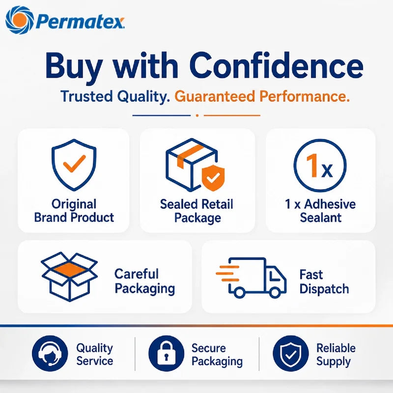 Permatex 80050 Adesivo Sigillante Siliconico RTV Trasparente 3oz Colla Flessibile Impermeabile per Vetro Metallo Plastica Vinile