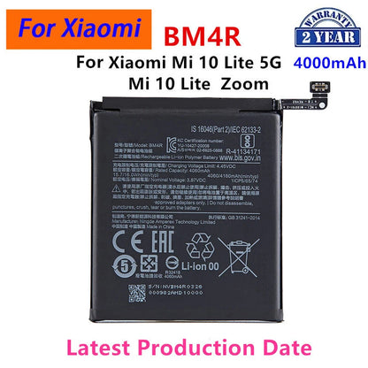 Batteria originale al 100% BM4R 4160mAh per Xiaomi Mi 10 Lite 5G/Mi 10 Lite Zoom batterie di ricambio per telefono + strumenti