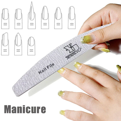 5 pz/lotto lima per unghie Mix Color Limas 80/100/150/180/240 grana professionale carta vetrata rimozione cuticole Buffer File Set di strumenti per Manicure