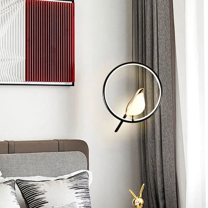 Lampade a sospensione a LED per uccelli gazza girevoli per interni per sala da pranzo AC85-265V Lampade a sospensione per camera da letto sospese con cavo da 1,5 m