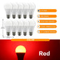 10 Lampadine LED E27 2200K 3000K 4000K 6000K AC100-240V Rosso Verde Illuminazione Colorata di Alta Qualità in Vetro PC per Arredamento Casa