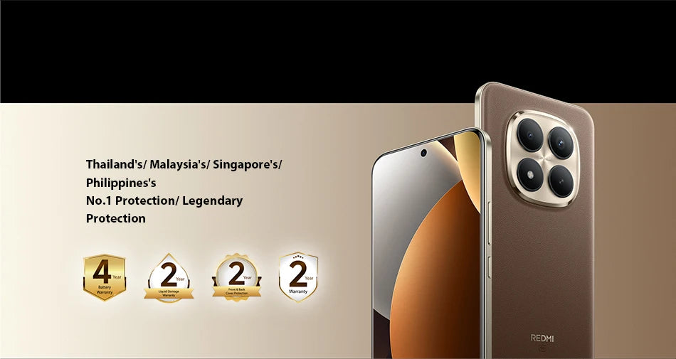 Xiaomi Redmi Note 15 Pro+ 5G Versione Globale, Snapdragon 7s Gen 4, NFC, Batteria da 6500mAh, Display AMOLED CrystalRes da 6.83", Smartphone