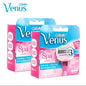 Gillette Venus Lama di rasoio da barba a 3 strati Testine di ricambio per lama di rasoio da barba Barra di sapone spa incorporata per la rasatura del corpo delle donne