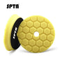 SPTA 1PC 3"(80mm)/5"(125mm)/6"(150mm) Smussato Hex-Logic Auto Spugna Lucidatura Tampone di Schiuma Per DA/RO/GA Buffer Lucidatore
