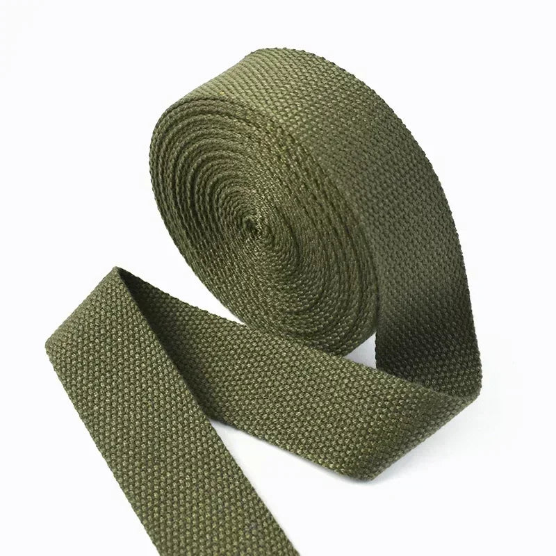 5 Metri 1.3mm 20-50mm Cotone Tessuti Nastro per Borsa Cinghia Zaino Etichetta Nastro Fascia Vestiti Bias Vincolante Accessori Per Cucire FAI DA TE