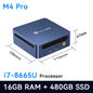Mini PC Mllse M4 con Processore Intel Core I5-8265U, RAM DDR4 16GB, SSD 480GB, WiFi 5, BT 4.2, Win11, Computer Desktop Mini