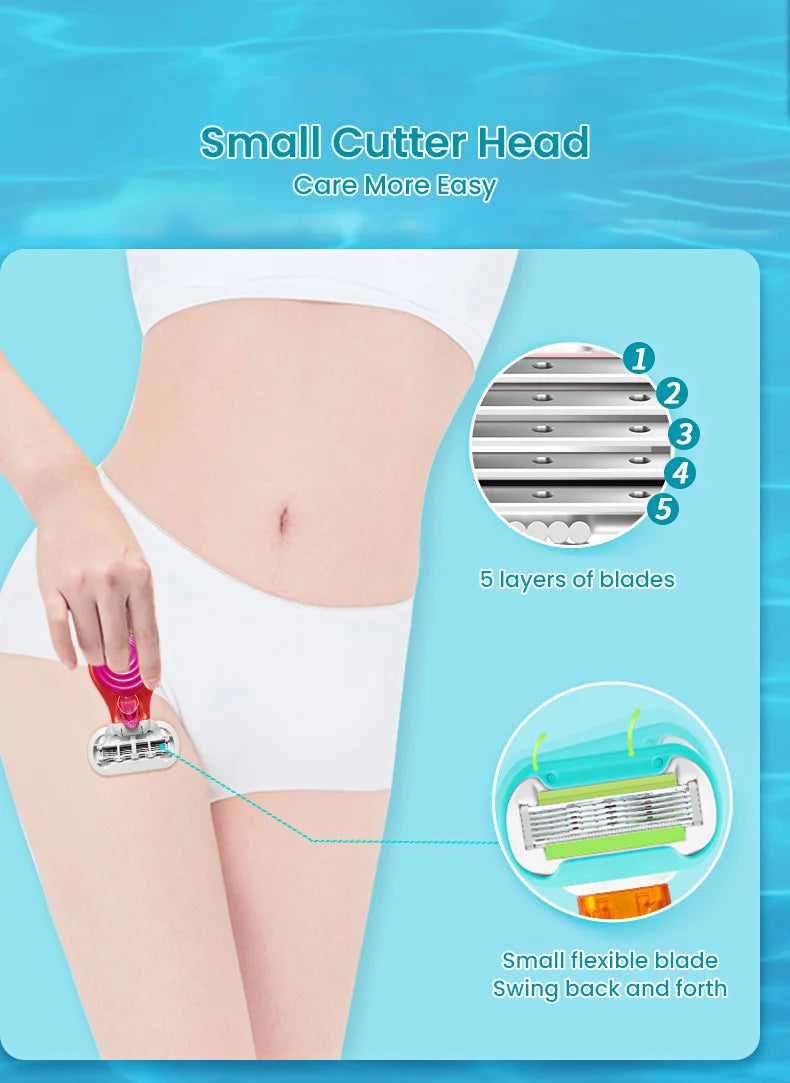 Gillette Venus Lama di rasoio da barba a 3 strati Testine di ricambio per lama di rasoio da barba Barra di sapone spa incorporata per la rasatura del corpo delle donne