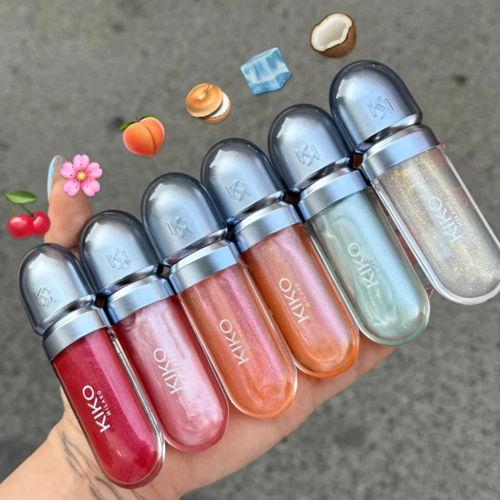 Kiko Edizione Limitata Lucidalabbra 3D Hydra Perlato Idratante Lunga Durata Impermeabile Rimpolpante Lucido Rossetto