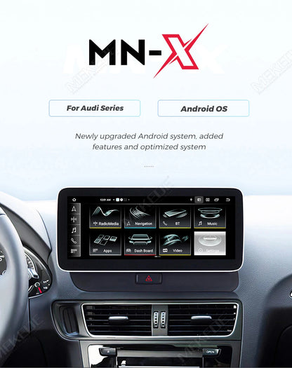Schermo da 8,8 pollici, stile originale, sistema multimediale wireless con CarPlay e Android Auto per Audi Q5 2010-2017, 4G LTE, WiFi, BT, navigazione GPS, autoradio Android, lettore video 4K.