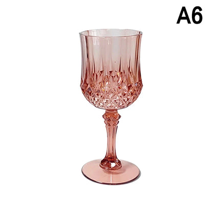 1Pc 220ml Bicchieri Da Vino Del Partito di Plastica Calice di Champagne Cocktail Flauti Tazza Calice di Birra Tazze di Whisky per Banchetti Matrimonio Tostatura