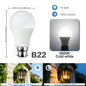 Confezione da 2 Lampadine LED Intelligenti con Sensore E27 B22, Luce Bianca dal Tramonto all'Alba, AC100-240V 1000LM 10W per Portico, Corridoio, Esterni, Garage