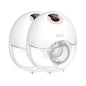 MAMIJOY 2PCS Tiralatte Indossabile 4 Modalità e 36 Livelli Tiralatte Elettrici Portatili Comfort Collettore di Latte Mani Libere Basso Niose