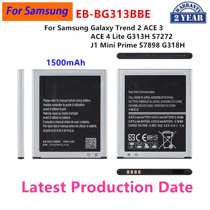 Nuovissima batteria EB-BG313BBE 1500mAh per Samsung Galaxy Trend 2 ACE 3 ACE4 Lite G313H S7272 J1 Mini Prime S7898 G318H