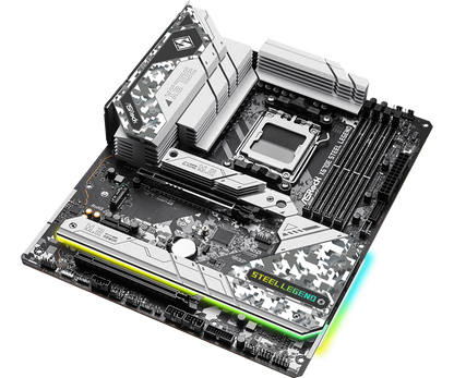 ASROCK X670E STEEL LEGEND X670 Scheda Madre AMD AM5 DDR5 Ryzen 7 7800X3D 9 7950X3D 7900X3D 5 7600X 9600X CPU PCIe 5.0 M.2 ATX
