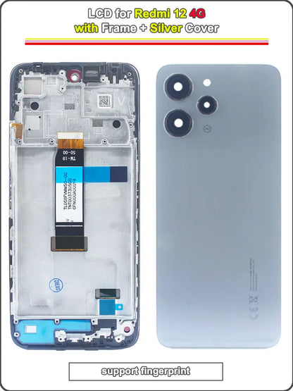 Display LCD da 6,79 pollici per Redmi 12 4G, gruppo di ricambio digitalizzatore touchscreen per Redmi 12 4G 23053RN02A 23053RN02Y