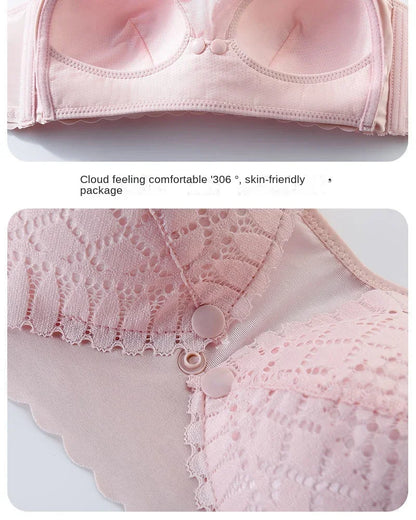 Reggiseno per allattamento premaman con bottone frontale Intimo raccolto regolabile Reggiseno per allattamento confortevole per l'allattamento di vestiti per donne incinte
