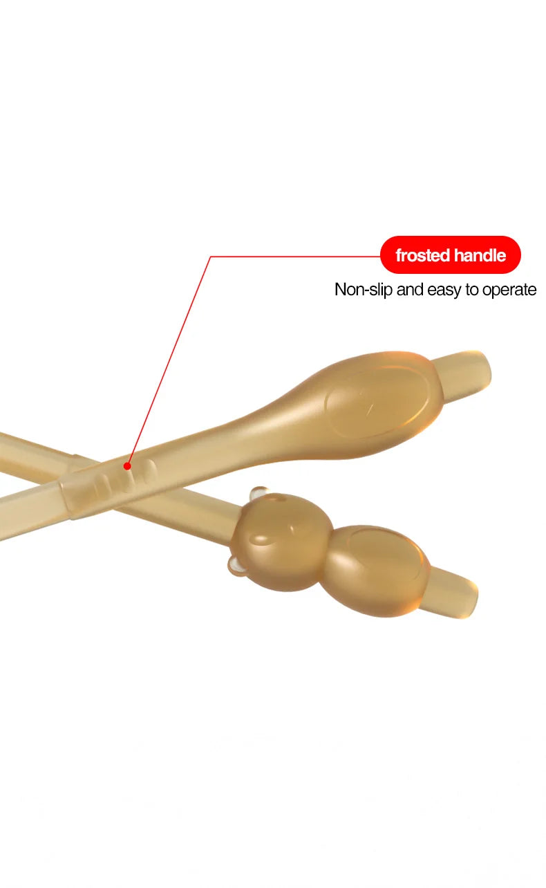MAMIJOY Spazzolino da denti per bambini Spazzolino da lingua in silicone 3 in 1 Spazzolino da denti per addestramento per igiene orale per neonati con coperchio BPA gratuito BY11
