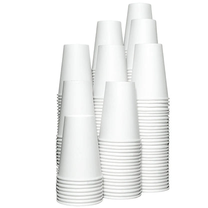 Bicchieri di carta usa e getta da 50/500/1000 pezzi, 210 ml, bicchieri di carta monocolore, bicchieri di carta per caffè e latte, bicchieri di carta per bevande calde, articoli per feste