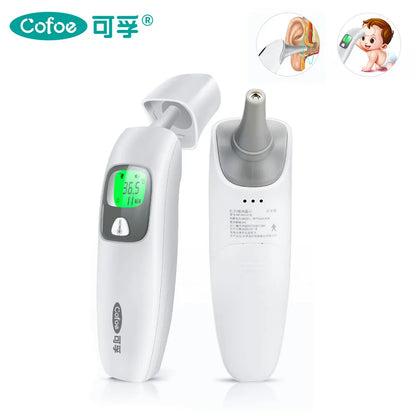 Cofoe Termometro digitale per fronte e orecchie 2 in 1 Termometro medico senza contatto per neonati/adulti ±0,1 ℃   Misura precisa della temperatura