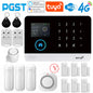 Sistema di allarme domestico PGST, 4G, WIFI, GSM, allarme di sicurezza, antifurto con sensore di movimento per porte, controllo tramite l'app Tuya Smart, compatibile con