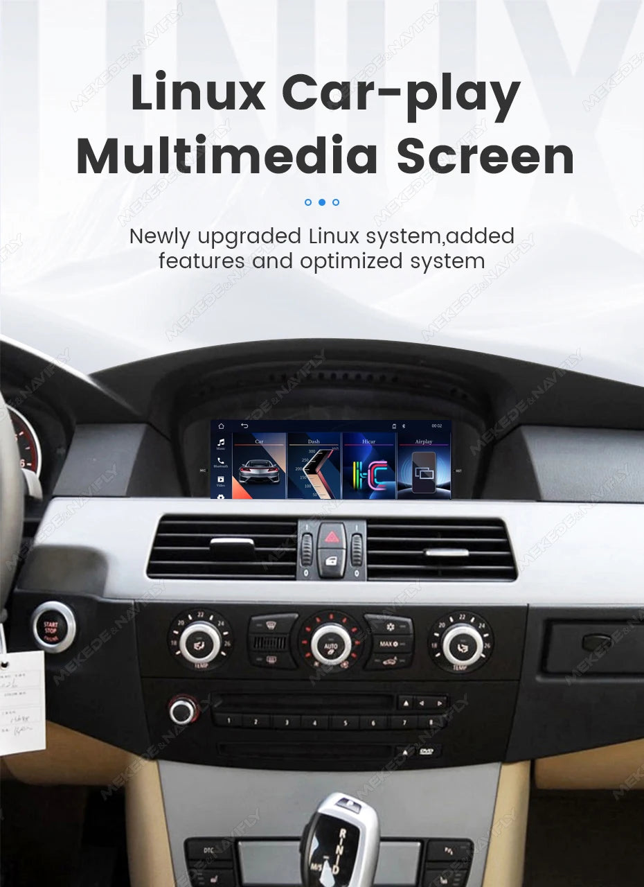 MEKEDE 8.8/9.3" Linux QLED 1920x720 HD Touchscreen Compatibile OEM Wireless CarPlay Android Auto Mirroring WiFi BT Aggiornamento OTA Per BMW E60 E61 E63 E64 E90 E91 E92 E93