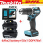 Per trapano avvitatore a batteria Makita DDF487, utensile elettrico compatto e senza spazzole, trapano ad alta coppia per lavori di falegnameria fai-da-te e uso professionale.