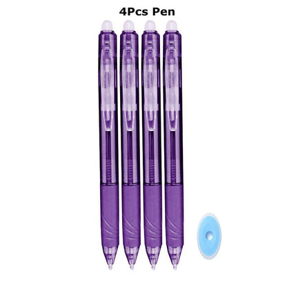 0.7mm Penna Cancellabile Magica Presse Penna Gel Set 8 Colori Cancellabile Asta di Ricarica Inchiostro Gel Cancelleria Penne Retrattili Maniglia Lavabile Asta