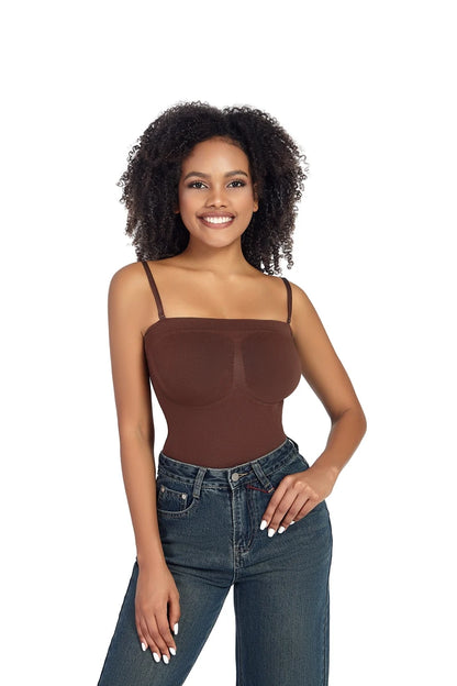 Body senza spalline donna perizoma Shapewear Tummy Control Body Shaper Off spalla top un pezzo vita Trainer intimo Skinny