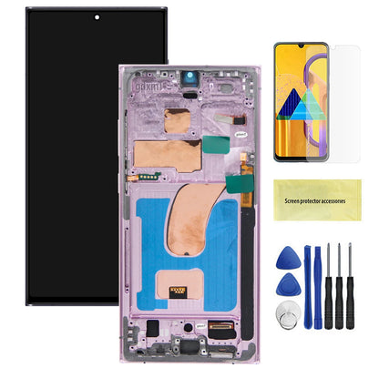S23 Ultra Assemblea di Schermo per Samsung S23 Ultra S918 SM-S918B SM-S918U Display LCD Touch Screen Digitale Con Sostituzione del Telaio