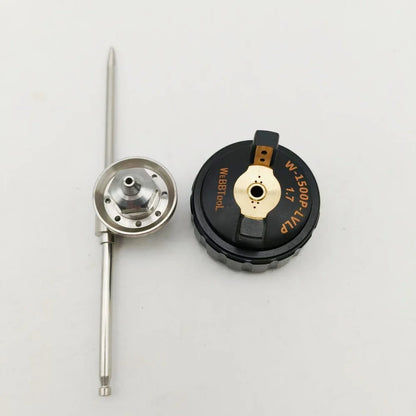 Pistola a spruzzo 1500P Kit ugelli 1,7 mm Tappo pistola per vernice Ugello Ago in tre pezzi