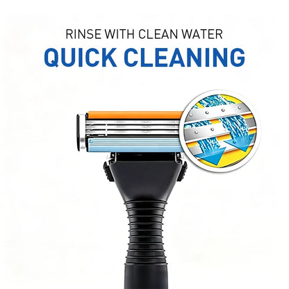 Testine di ricambio per rasoio Gillette Sensor 3, 8 pezzi, lame a 3 strati in acciaio inossidabile nano con striscia lubrificante per Sensor3 Vector3