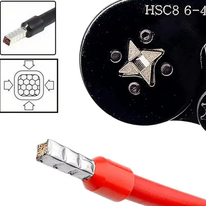Terminale a Crimpare Tubolare VE, Connettore per Apparecchiature Elettriche, Pinza a Crimpare HSC86-4A