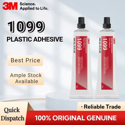 Adesivo Originale 3M 1099 in Nitrile, Colla Resistente ad Asciugatura Rapida per Vinile, Pelle, Gomma, Riparazioni Auto, 148ML