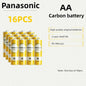 Batterie originali Panasonic AA 1.5V al carbonio-zinco per giocattoli LED, MP3, fotocamere, torce, rasoi, lettori CD