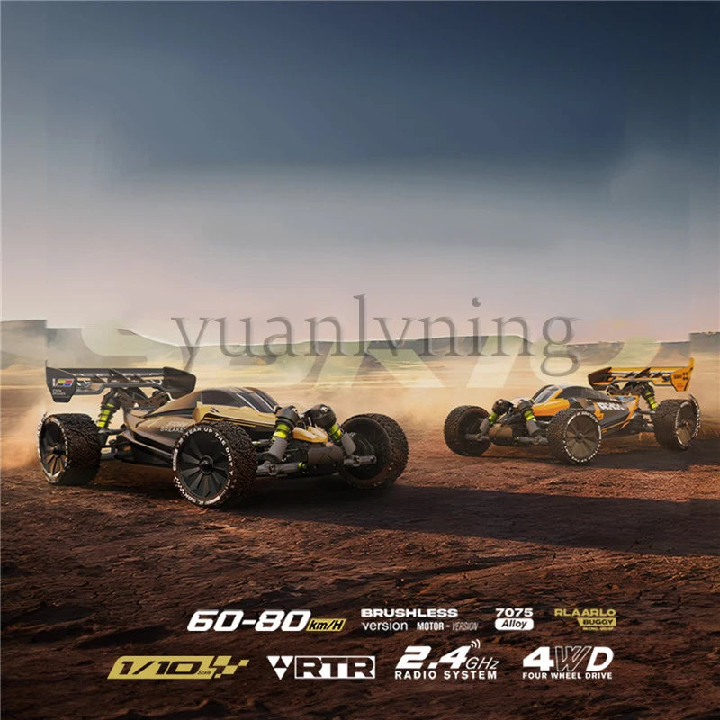 Storm Raider 1/10 Buggy RC da Corsa Fuoristrada 4WD Brushless, Auto Radiocomandata 2.4GHz, Modellino Giocattolo per Adulti e Bambini