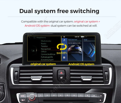 Autoradio Android 2026 con CarPlay Wireless, Android Auto, Mirroring, Navigazione GPS per BMW Serie 5 F10 F11 2011-2017, Schermo Touch da 10,25 pollici, ROM da 128GB, Lettore Video 4K, Schermo con Display per Telecamera Poste
