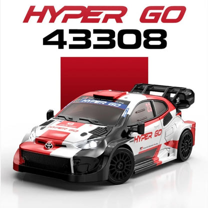 MJX HYPER GO Nuovo Prodotto 43308 Auto Telecomandata 1/43 Auto da Rally per Interni ed Esterni, Drift ad Alta Velocità, Trazione Integrale