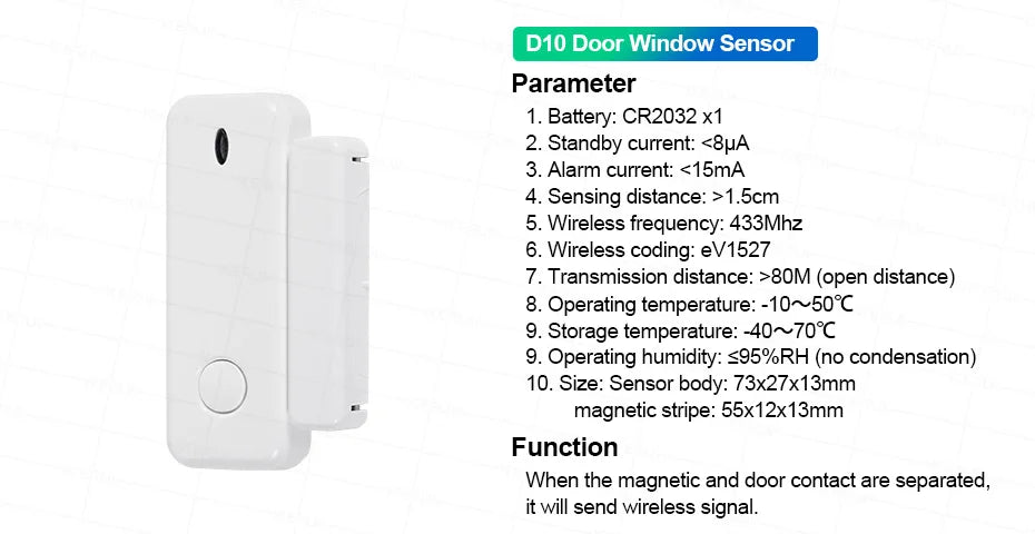 KERUI 2G WIFI GSM Sistema di Allarme Domestico Set Touch Screen da 4.3 pollici Sistema di Allarme di Sicurezza Tuya Smart App Alexa per la Casa Antifurto