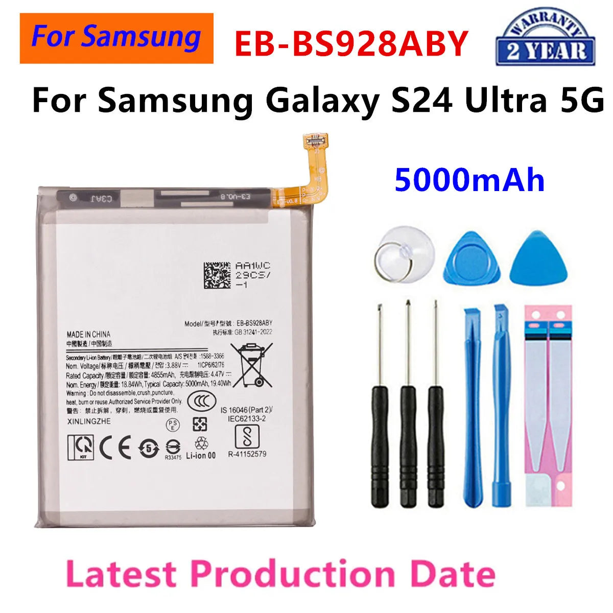 Batteria EB-BS901ABY EB-BS937ABY EB-BS721ABY EB-BS948ABY per Samsung Galaxy S22 S23 S24 S25 S26 Plus Ultra S24 FE S25 Edge