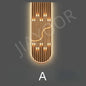 Lampada da parete moderna a LED di lusso Decorazione domestica Luce murale astratta Corridoio Soggiorno Lustro Pittura sospesa di fascia alta